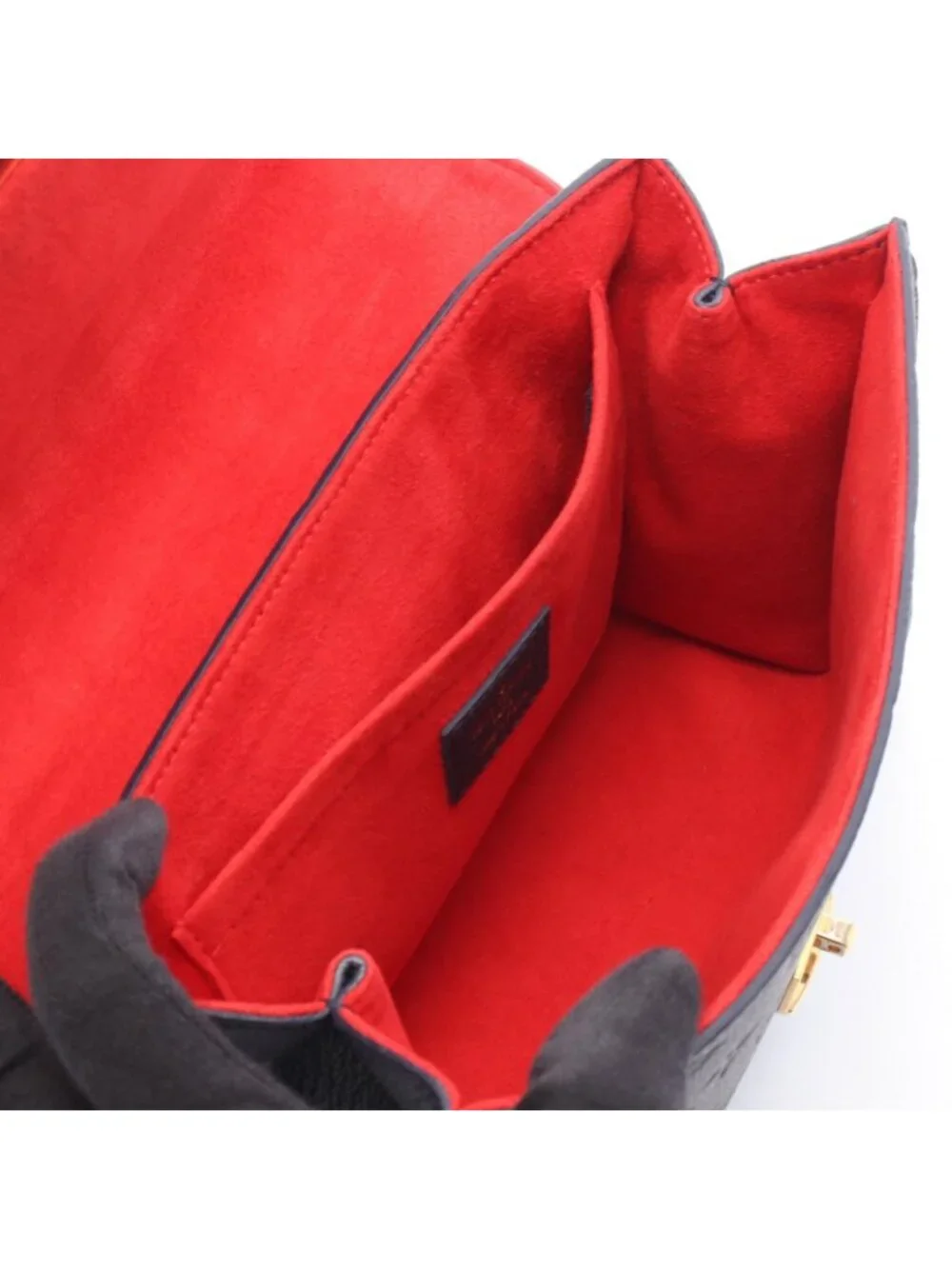 Louis Vuitton Shoulder Bag Saint Sulpice PM Marine Rouge Leather